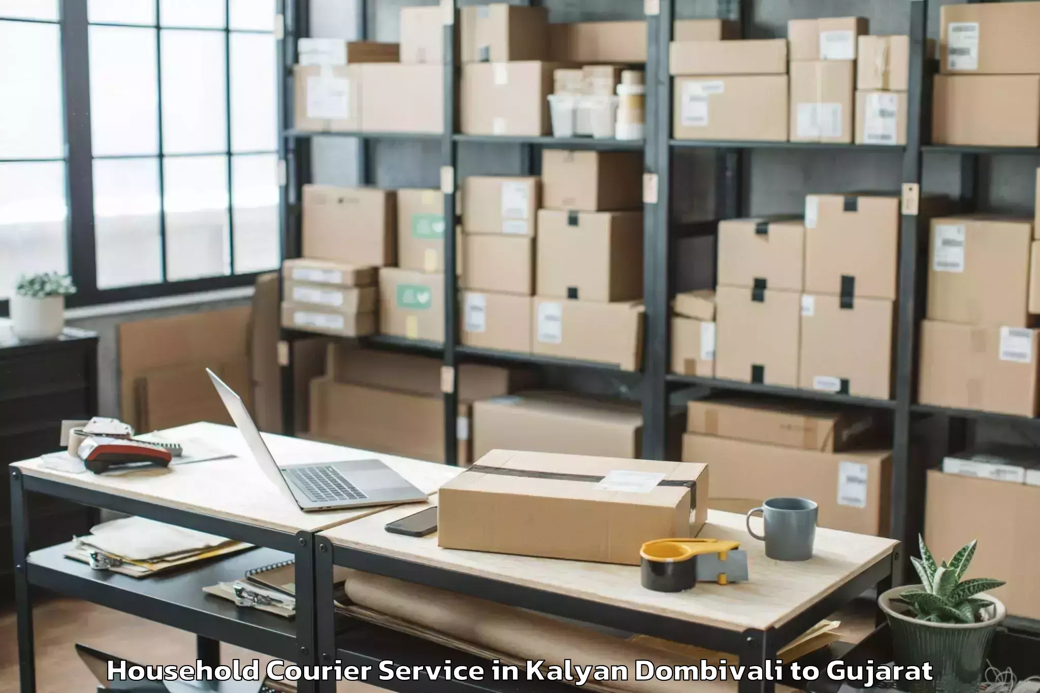 Efficient Kalyan Dombivali to Gandhi Nagar Household Courier